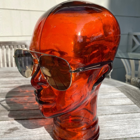 🕶 RAG & BONE YELLOW BLUE MIRRORED AVIATOR SUNNIES - Picture 5 of 16